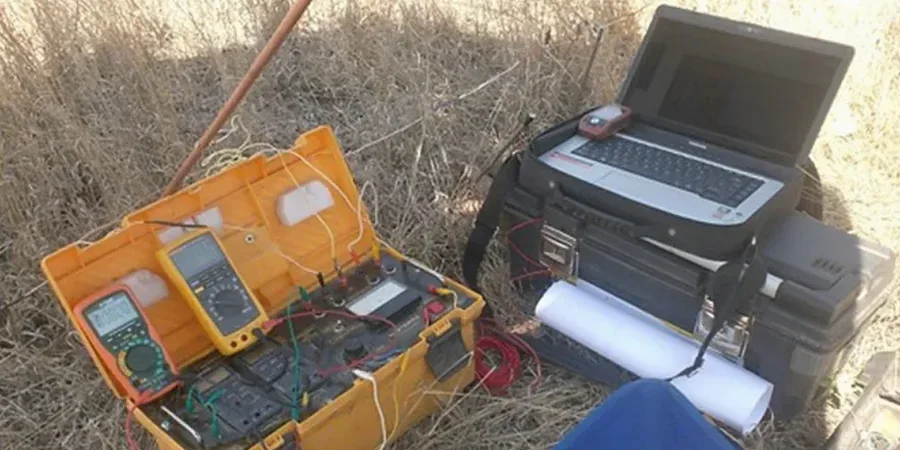 Elektrische Widerstandsmessung / VES (Vertikale Elektrische Sondierung) in Celle
